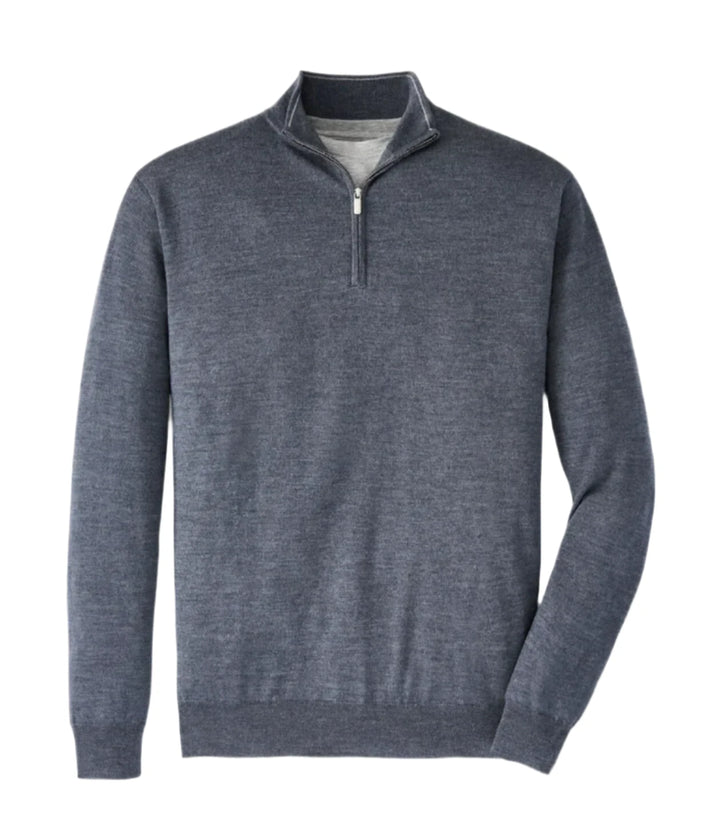 Peter Millar Autumn Crest Quarter Zip - Charcoal