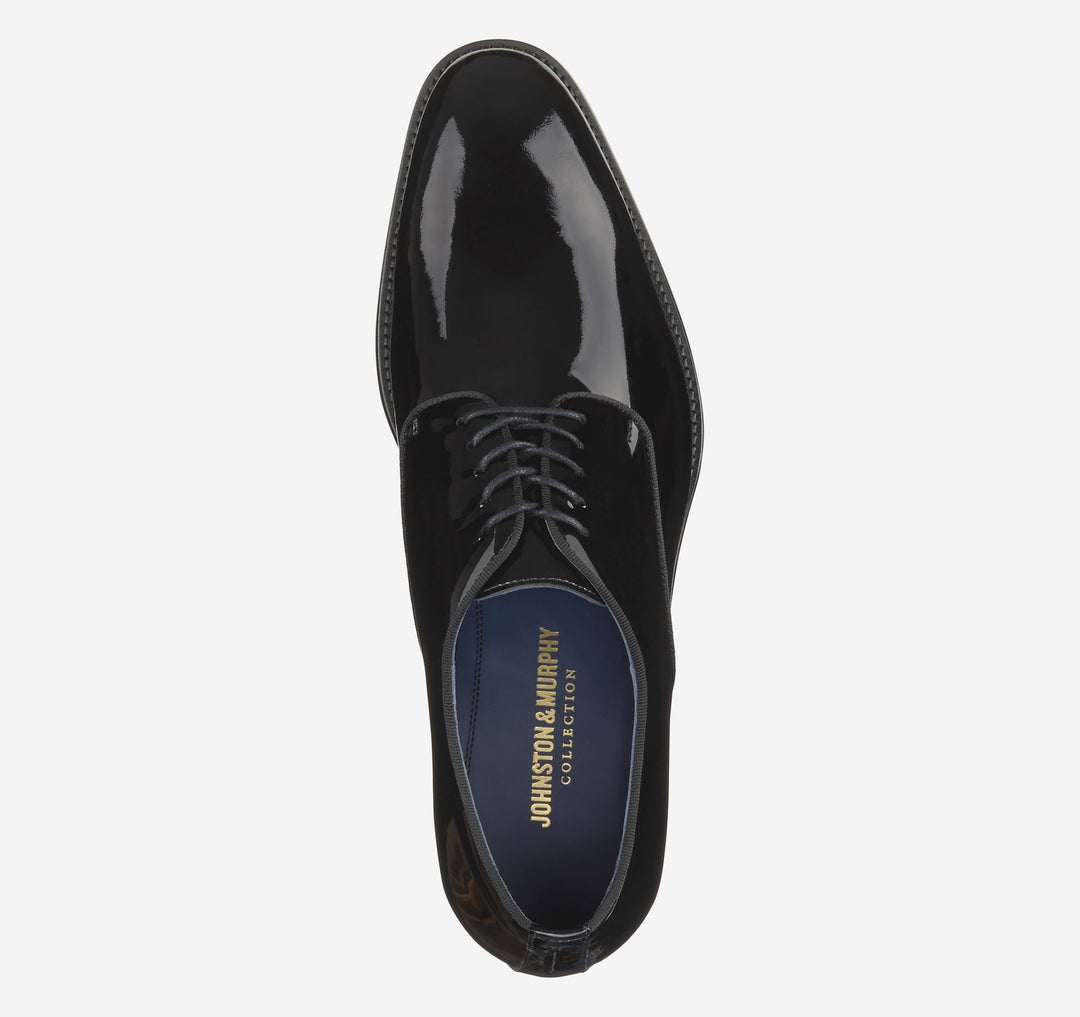 Johnston & Murphy Patent Leather Kinser Shoe - Black