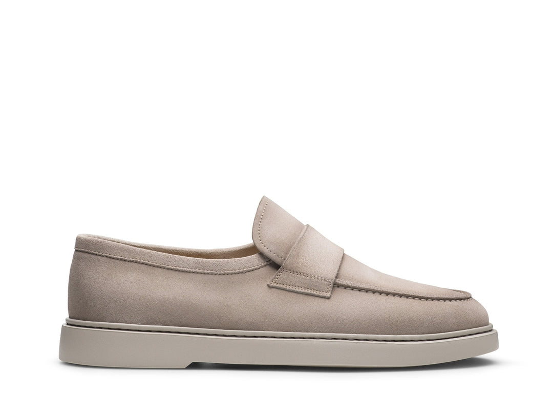 Magnanni Bandera Suede Loafer - Bone