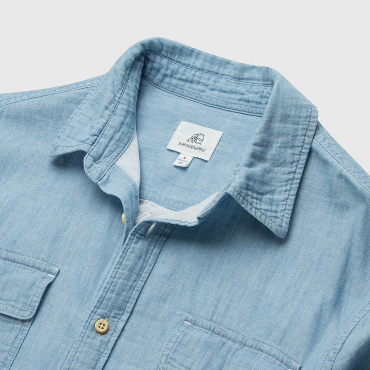 Surfside Supply Zhu Chambray Shirt - Blue