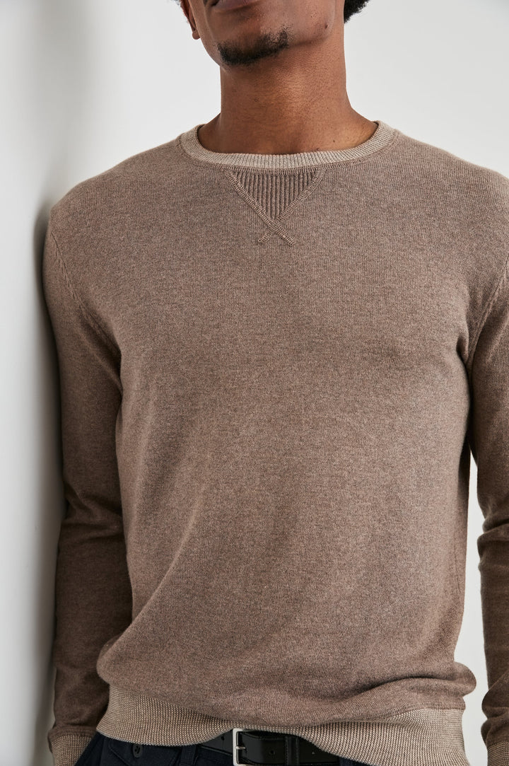 Rails Burns Sweater - Mocha Heather