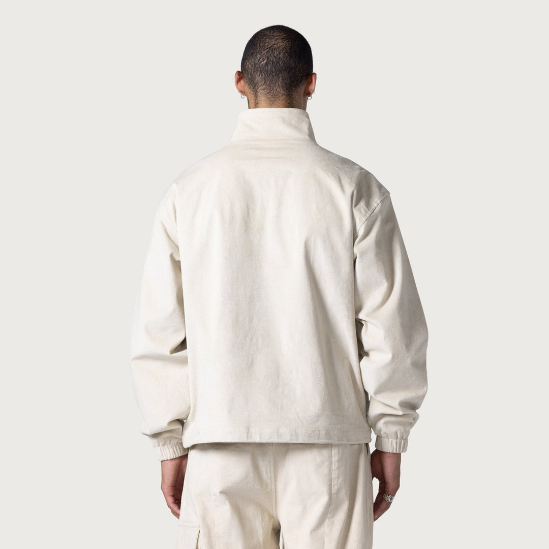 Honor The Gift Corduroy Quarter Zip Anorak - Cream