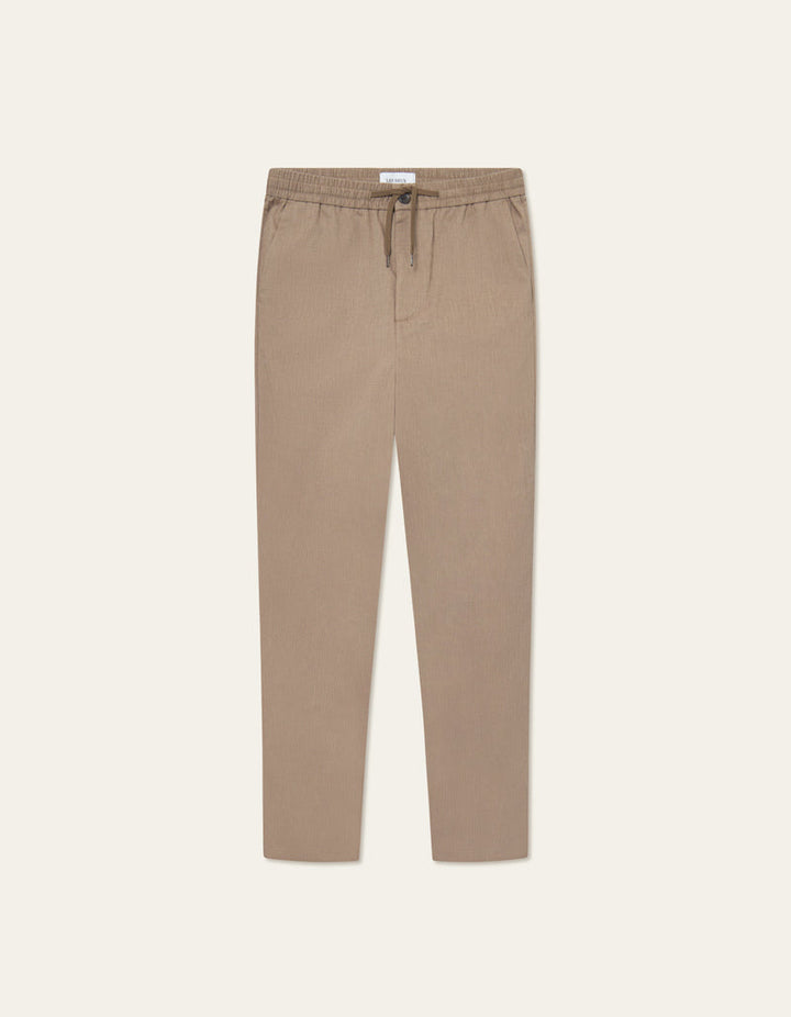 Les Deux Como Slub Drawstring Pant - Walnut