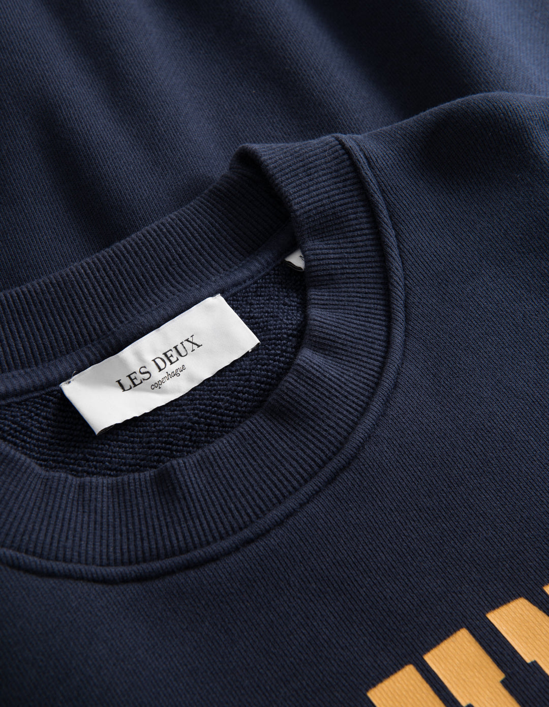 Les Deux Deacon Sweatshirt - Navy/Mustard