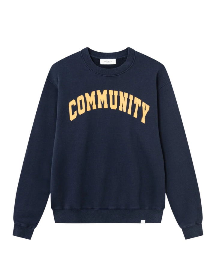 Les Deux Deacon Sweatshirt - Navy/Mustard