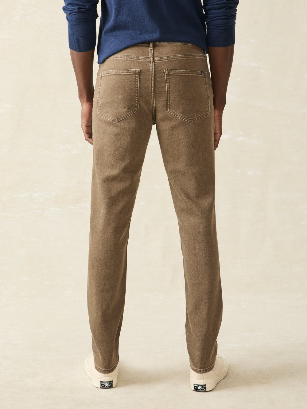 Faherty Stretch Terry 5 Pocket - Driftwood