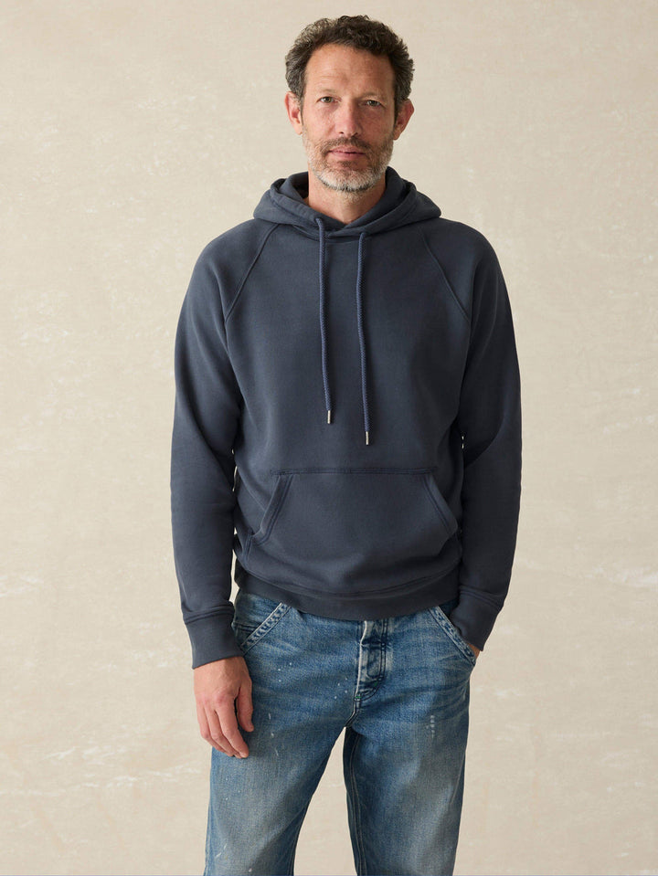 Faherty Fleece Hoodie - Blue Nights