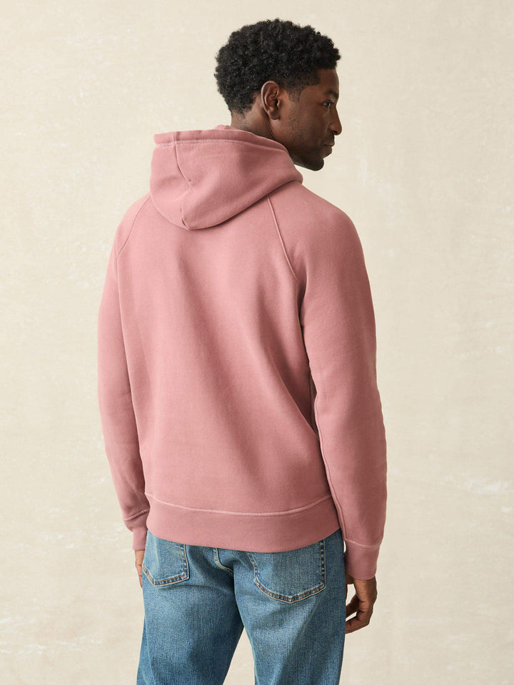 Faherty High Standard Fleece Hoodie - Cocoa Mauve