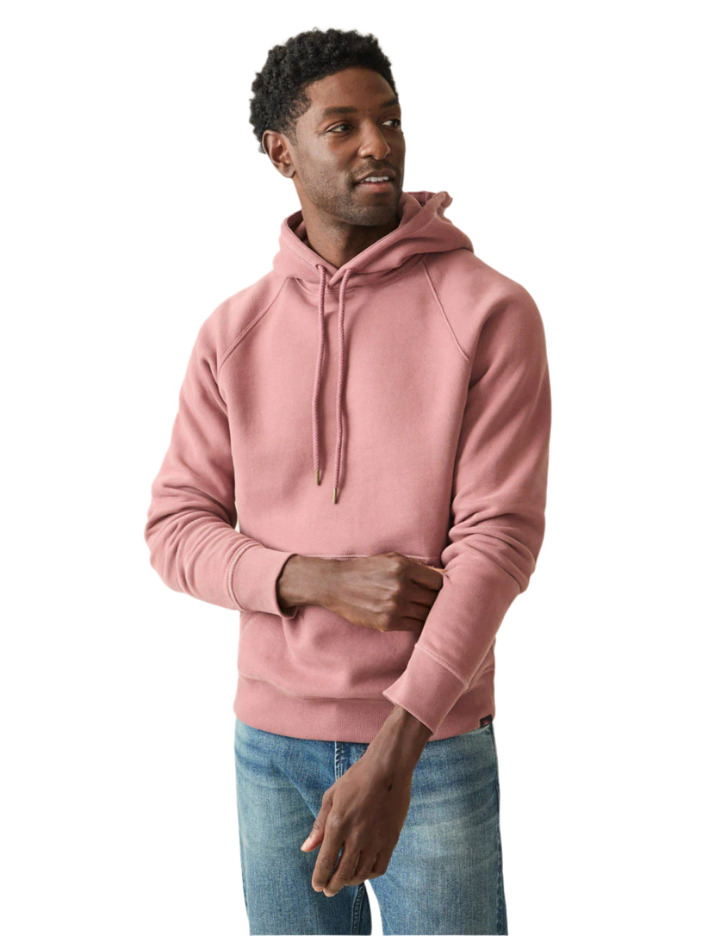 Faherty High Standard Fleece Hoodie - Cocoa Mauve