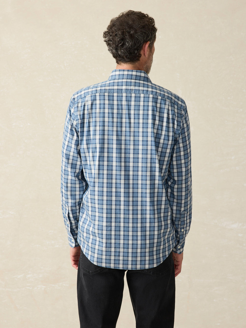 Faherty Movement Shirt - Seaside Blue Plaid