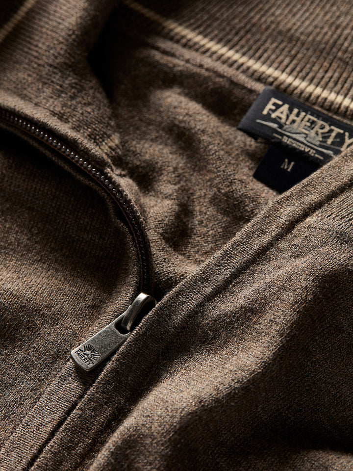 Faherty Movement Quarter Zip Sweater - Walnut Creek