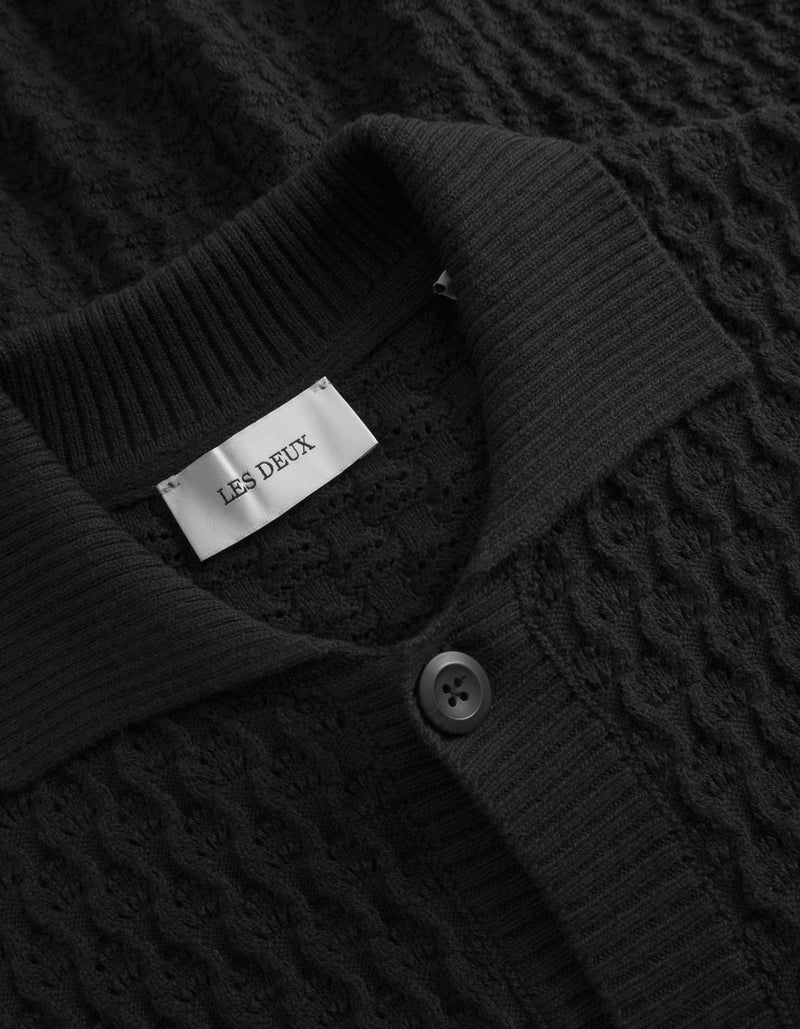 Les Deux Gespertus Knit Shirt - Black