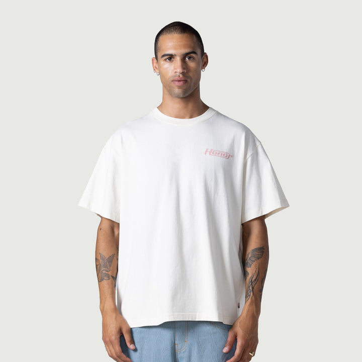 Honor The Gift Globe Logo Tee - Cream