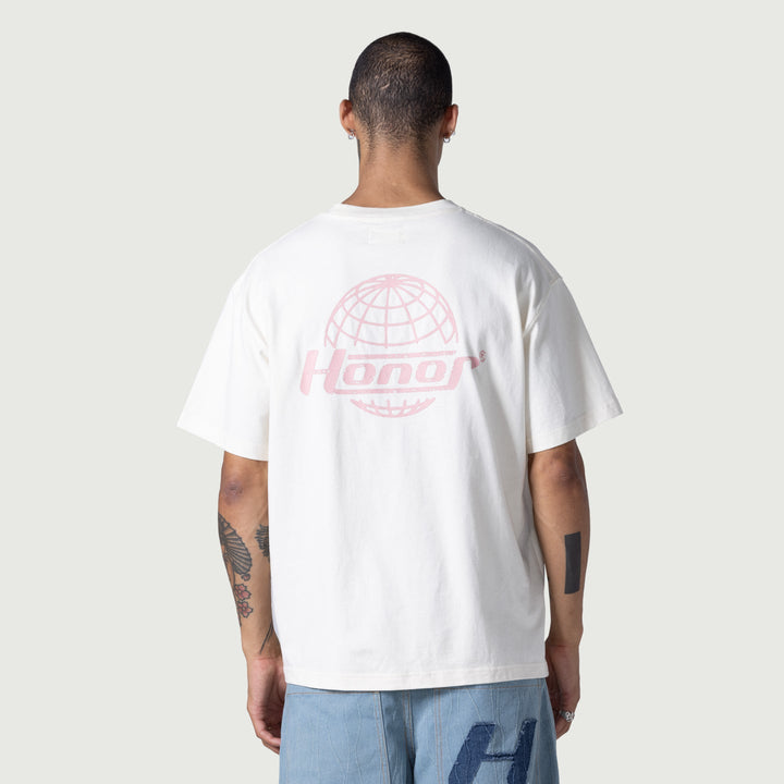 Honor The Gift Globe Logo Tee - Cream