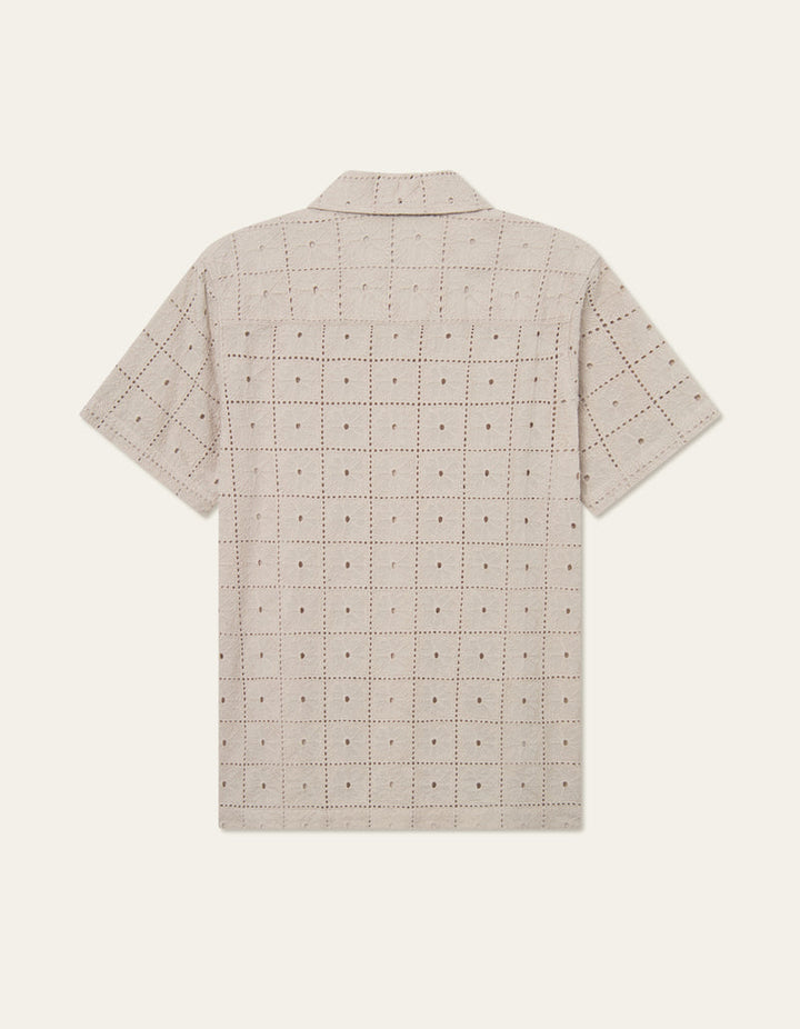 Les Deux Hector Anglaise SS Shirt - Sand