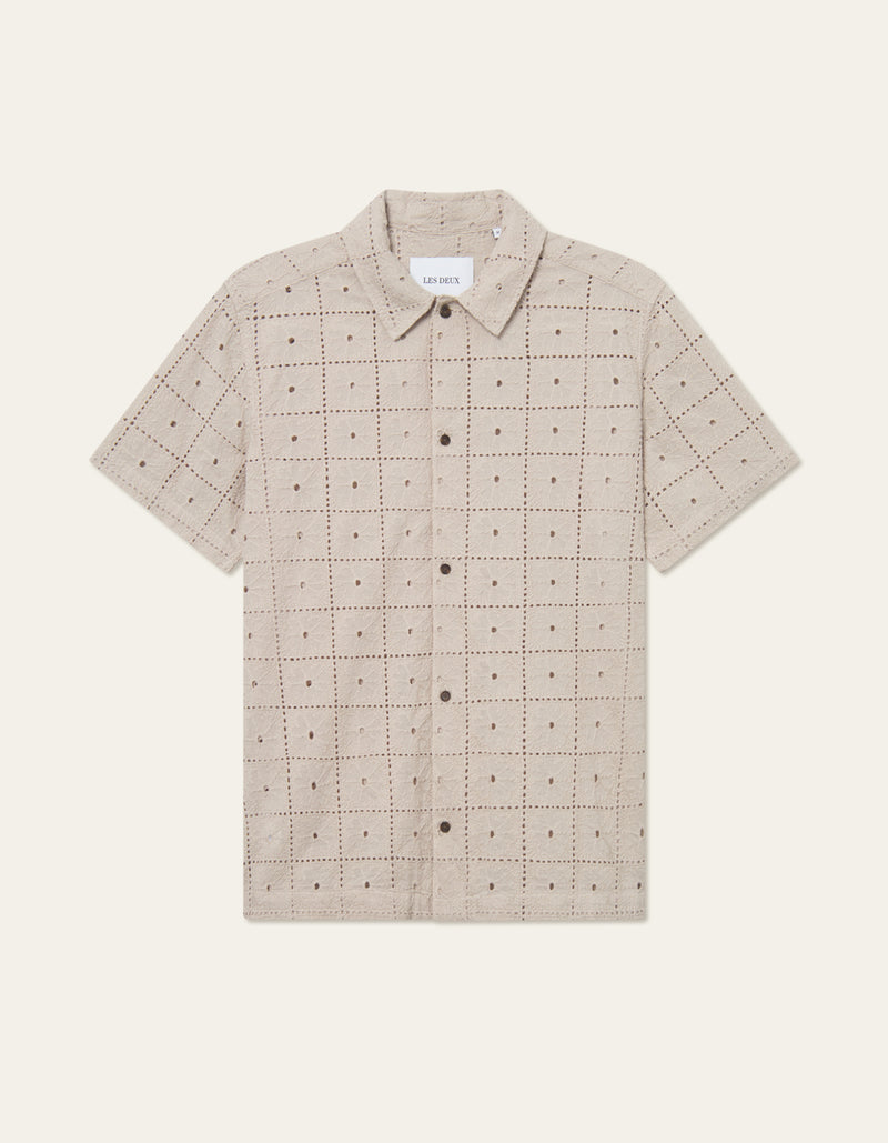 Les Deux Hector Anglaise SS Shirt - Sand