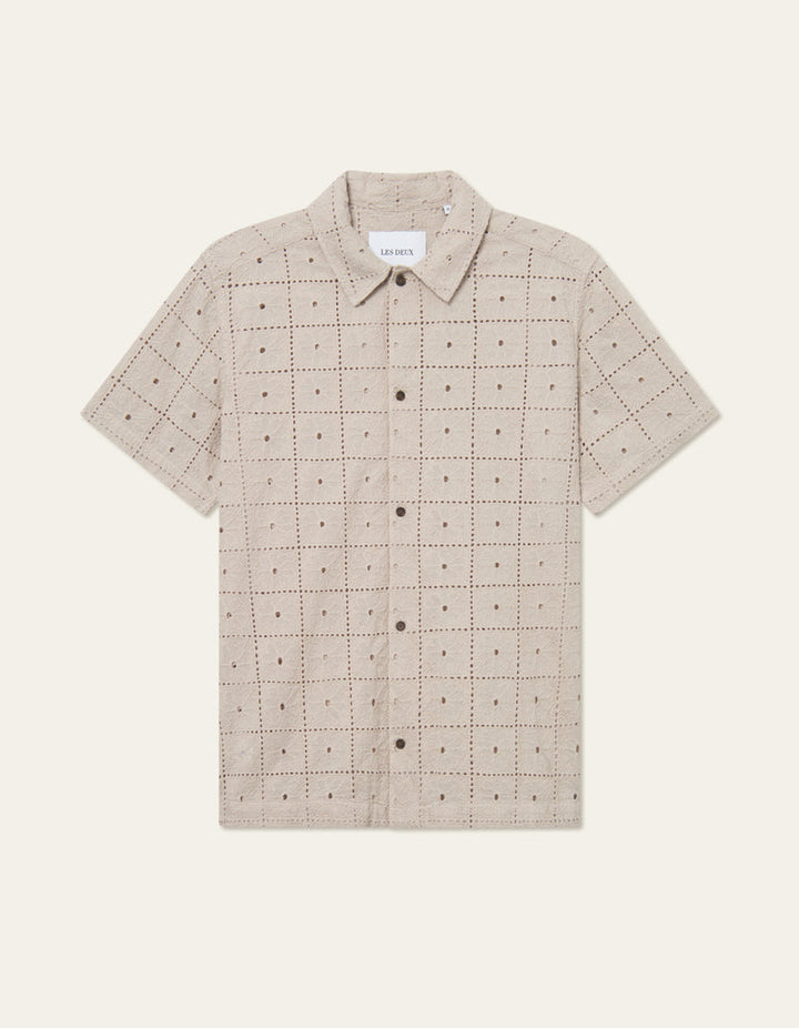 Les Deux Hector Anglaise SS Shirt - Sand