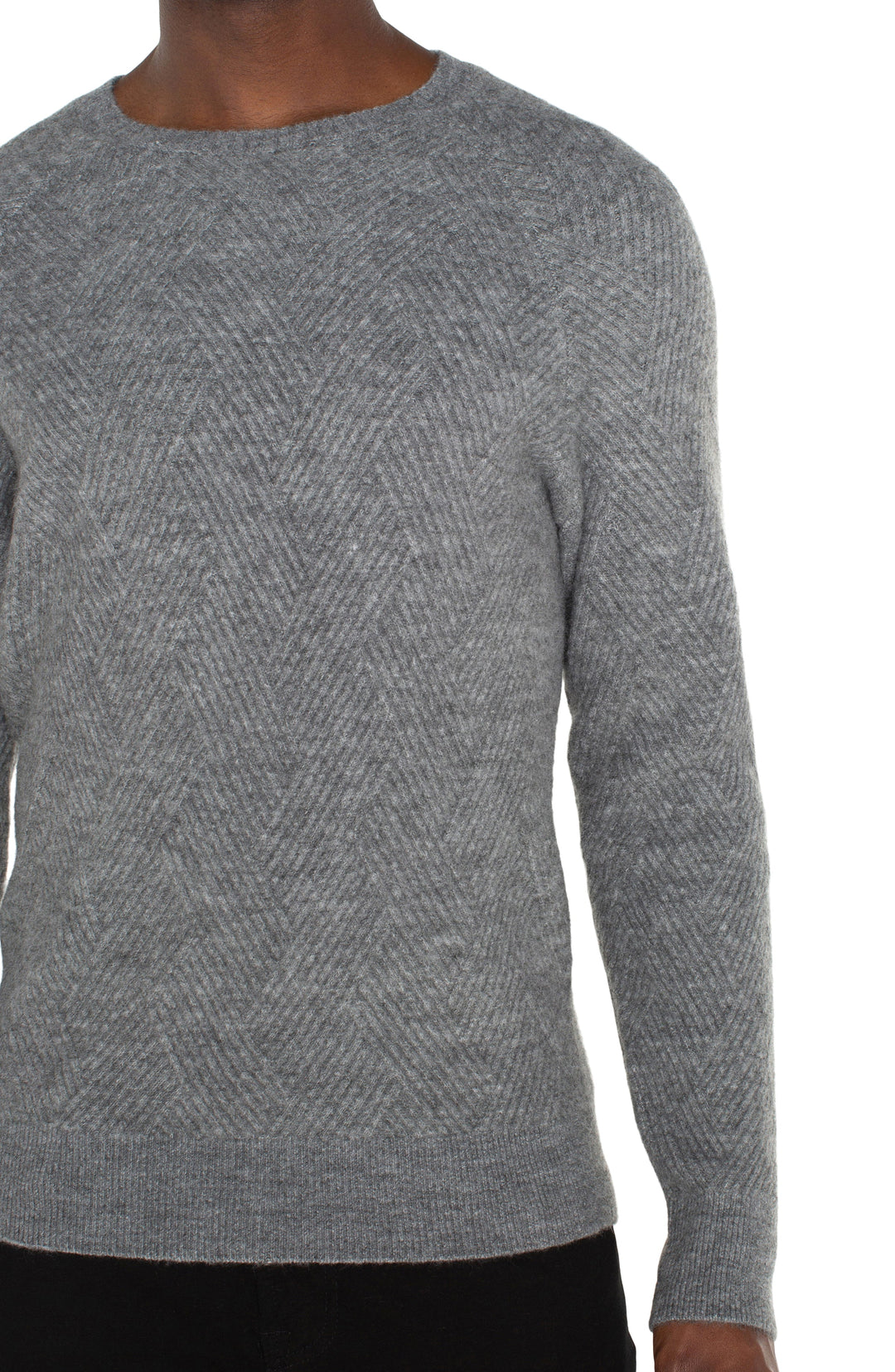 Liverpool Los Angeles Raglan Sweater - Heather Grey