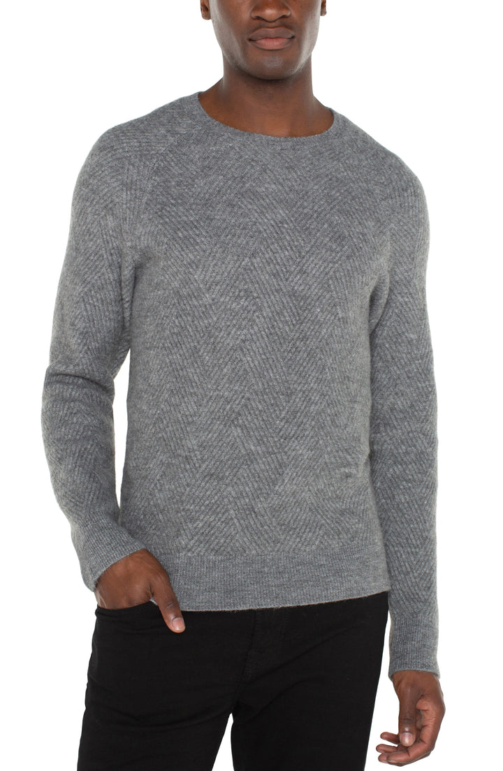 Liverpool Los Angeles Raglan Sweater - Heather Grey