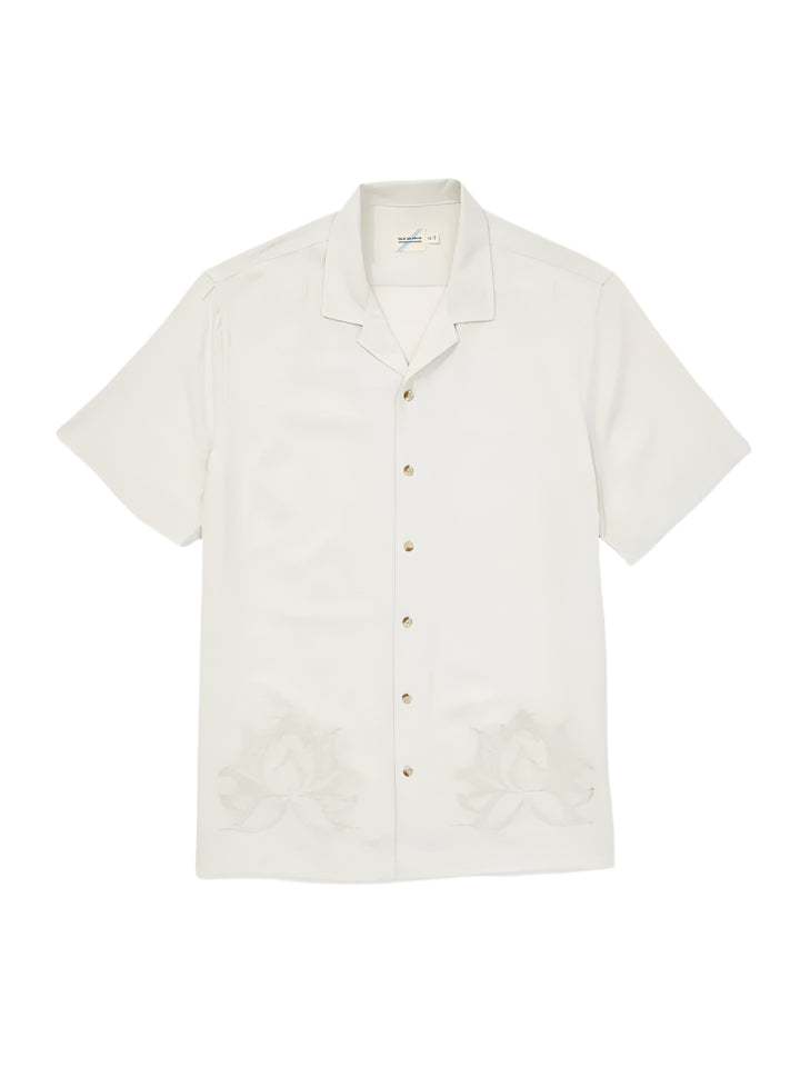 Fair Harbor Marina Camp Shirt - White Lotus