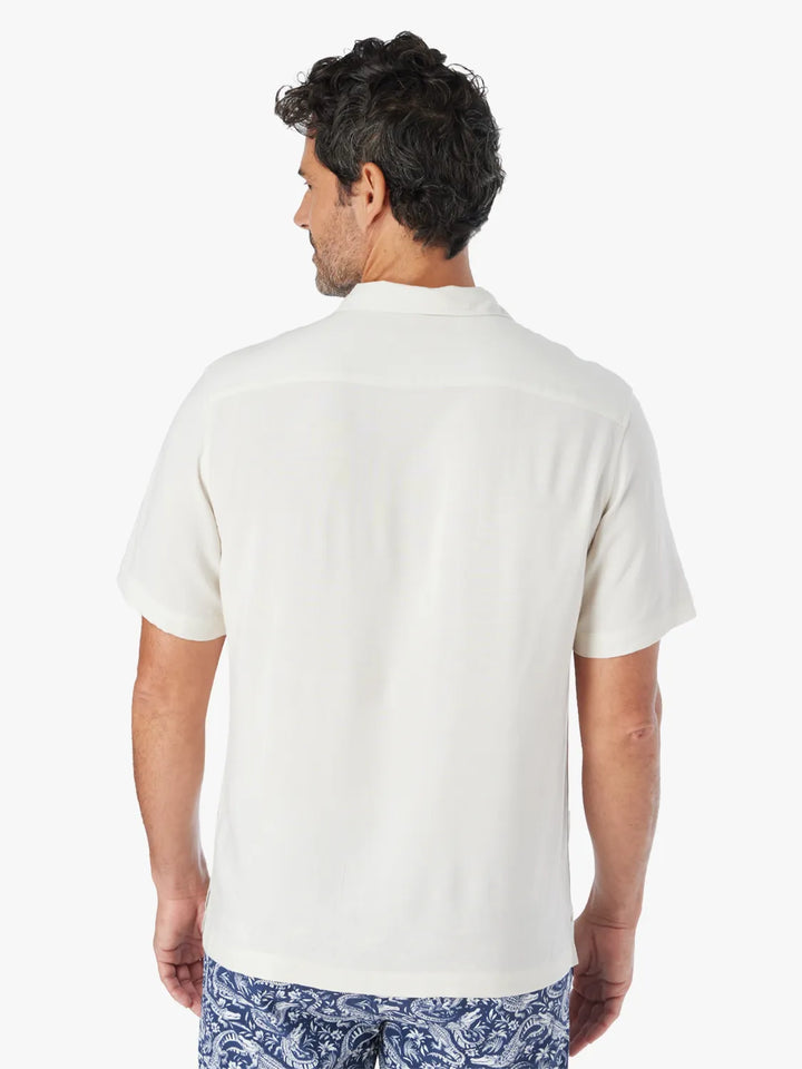 Fair Harbor Marina Camp Shirt - White Lotus