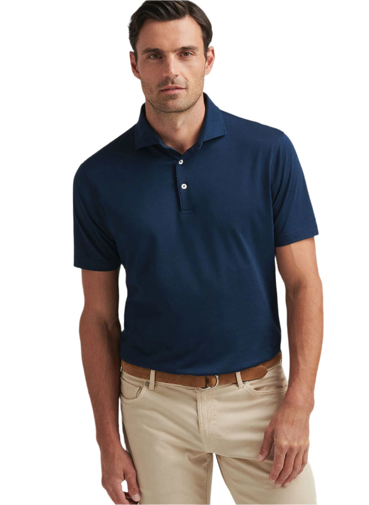 Peter Millar Excursionist Flex Polo - Atlantic Blue