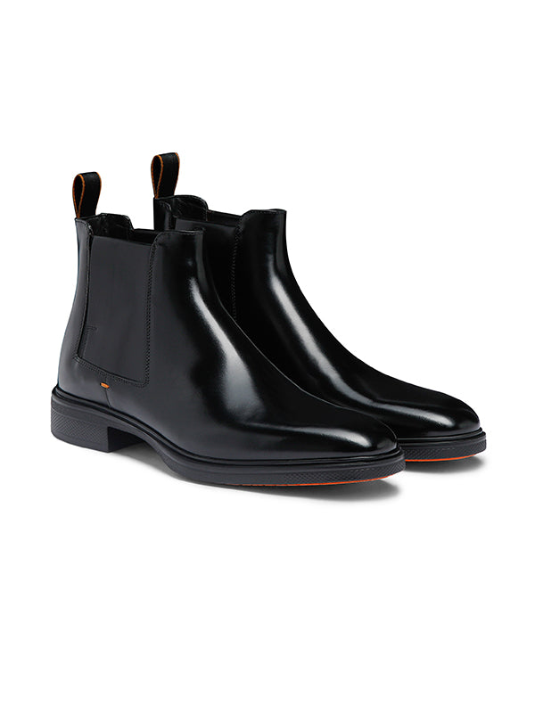 Santoni Easy Chelsea Boot - Black