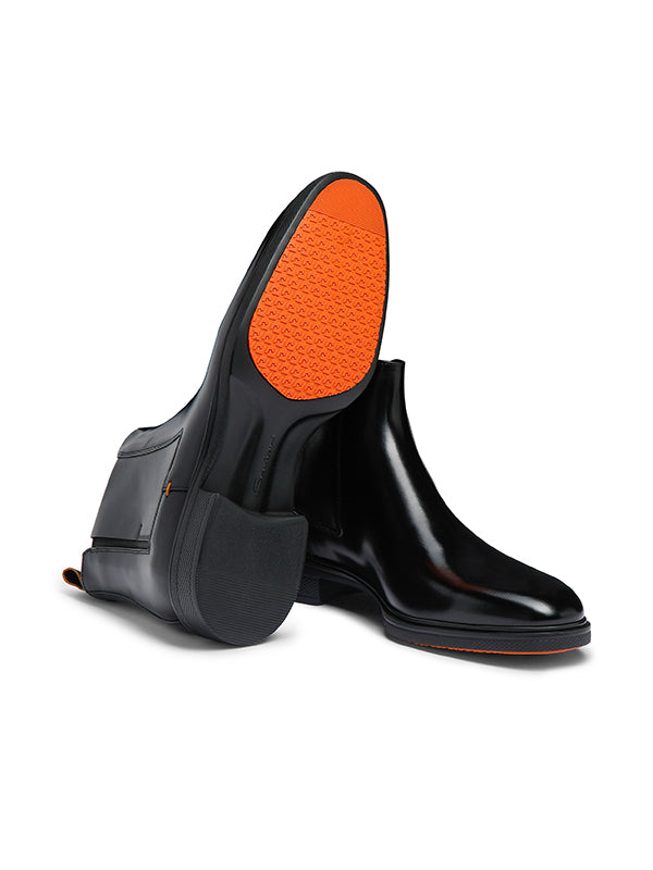 Santoni Easy Chelsea Boot - Black