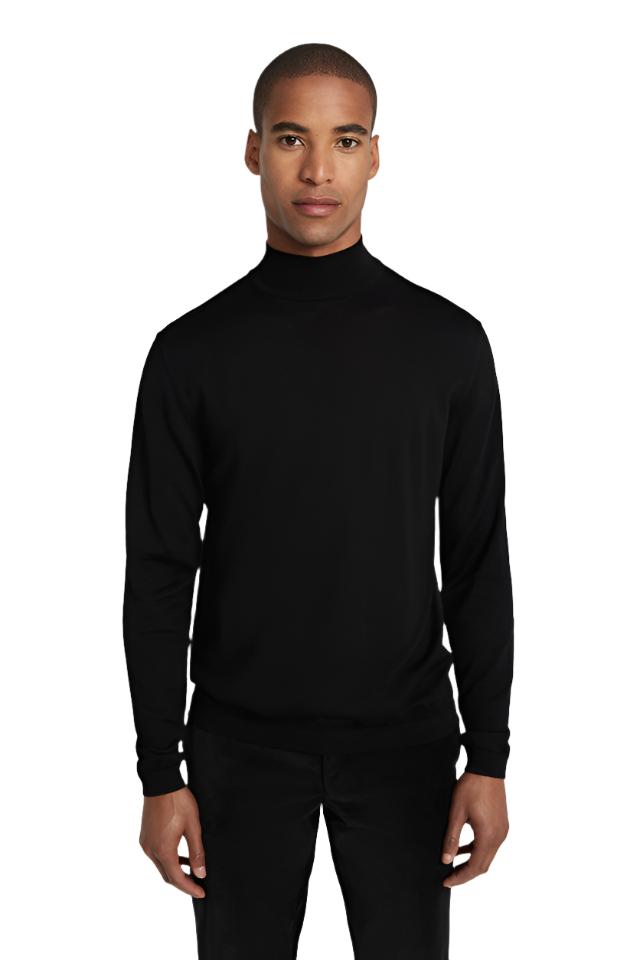 Jack Victor Beaudry Mock Neck - Black