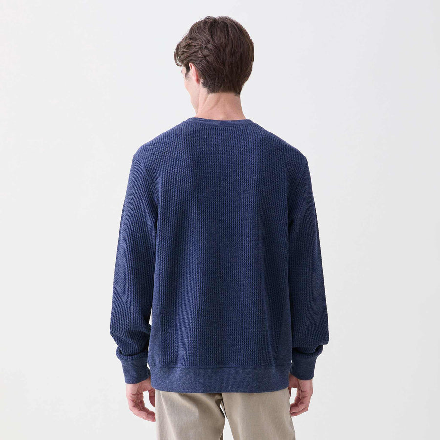 Surfside Supply Butch Waffle Crewneck - Navy