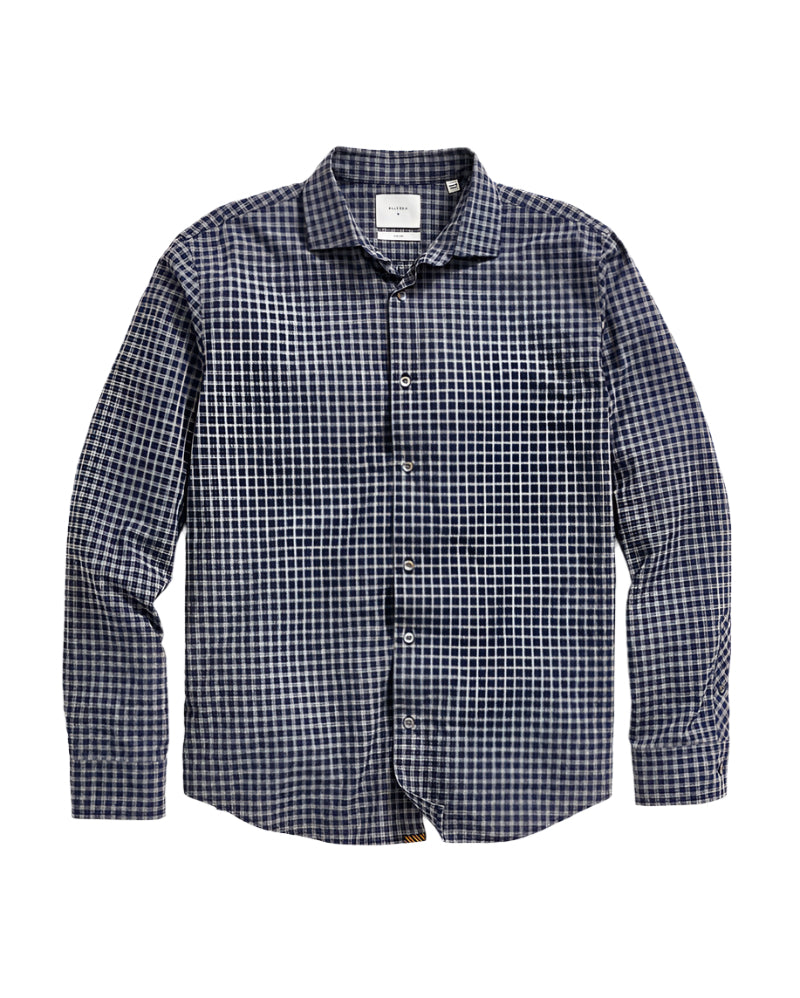 Billy Reid Hutcheson Plaid Shirt - Navy/Grey