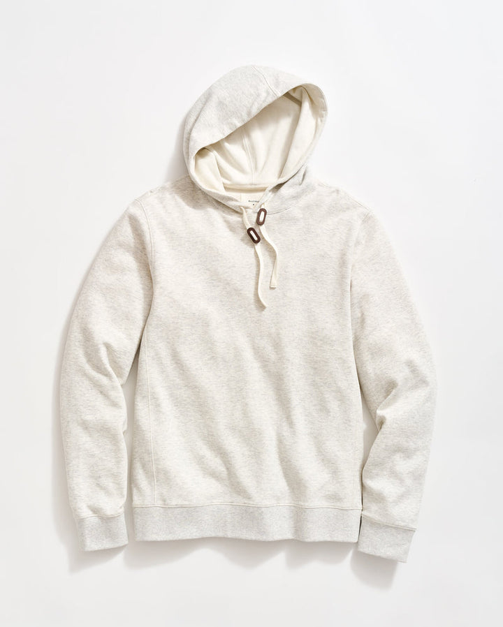 Billy Reid Rib Hoodie Pullover - Light Grey