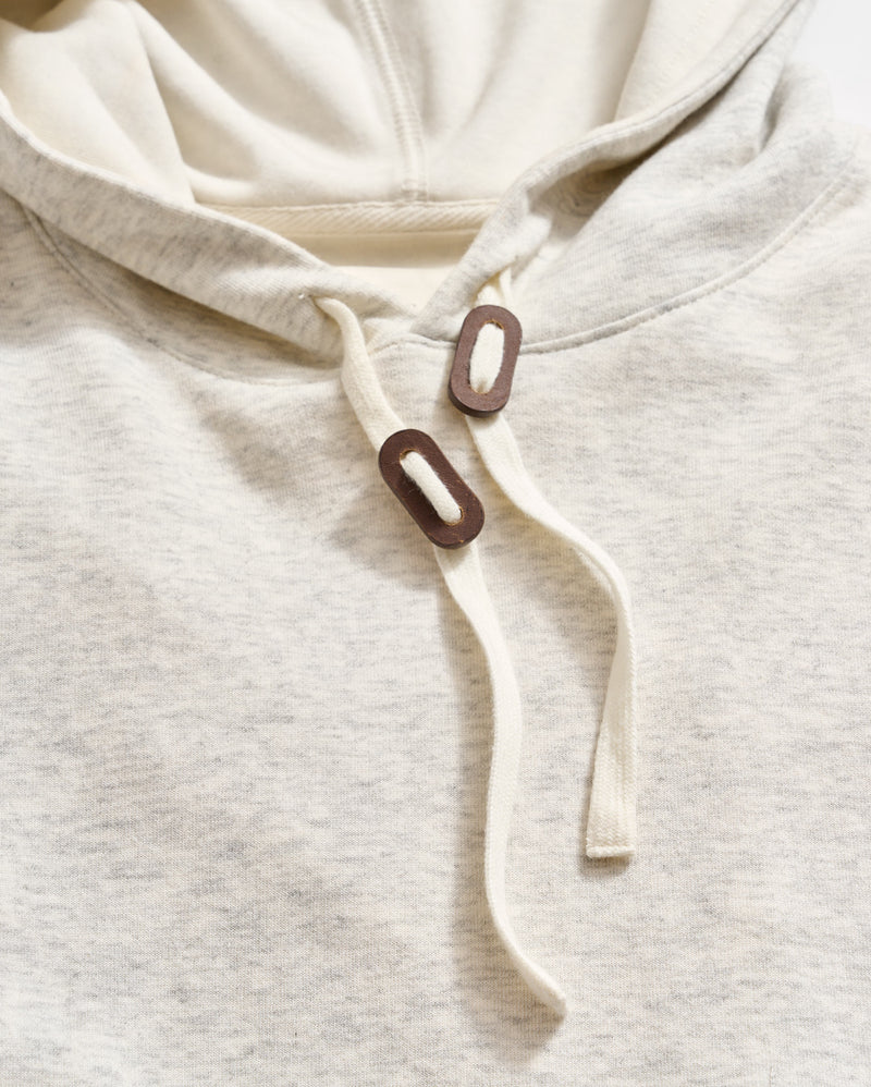 Billy Reid Rib Hoodie Pullover - Light Grey