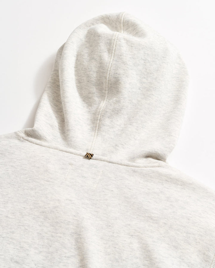 Billy Reid Rib Hoodie Pullover - Light Grey