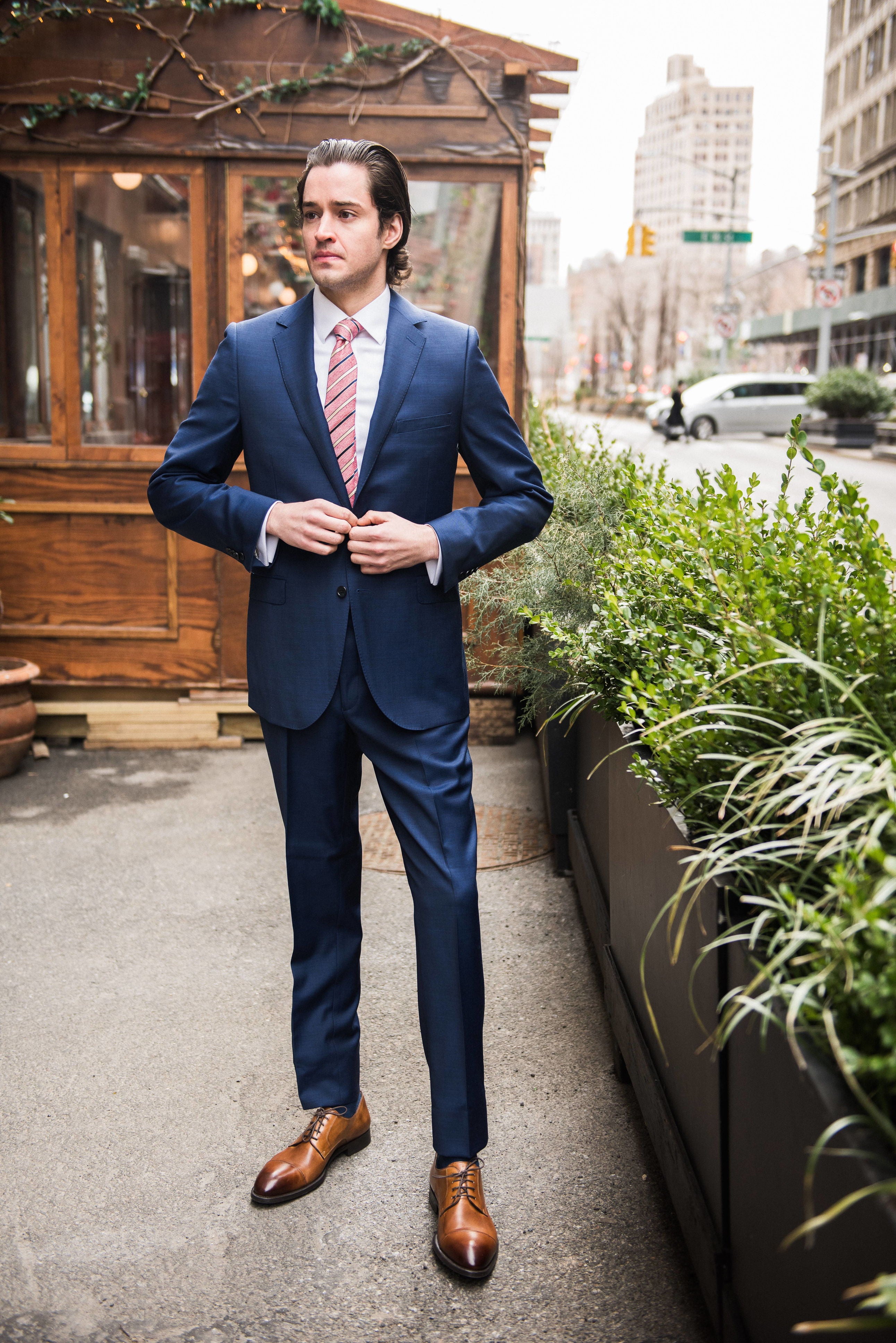 Paul Betenly Mid-Blue Suit – Rothmans New York